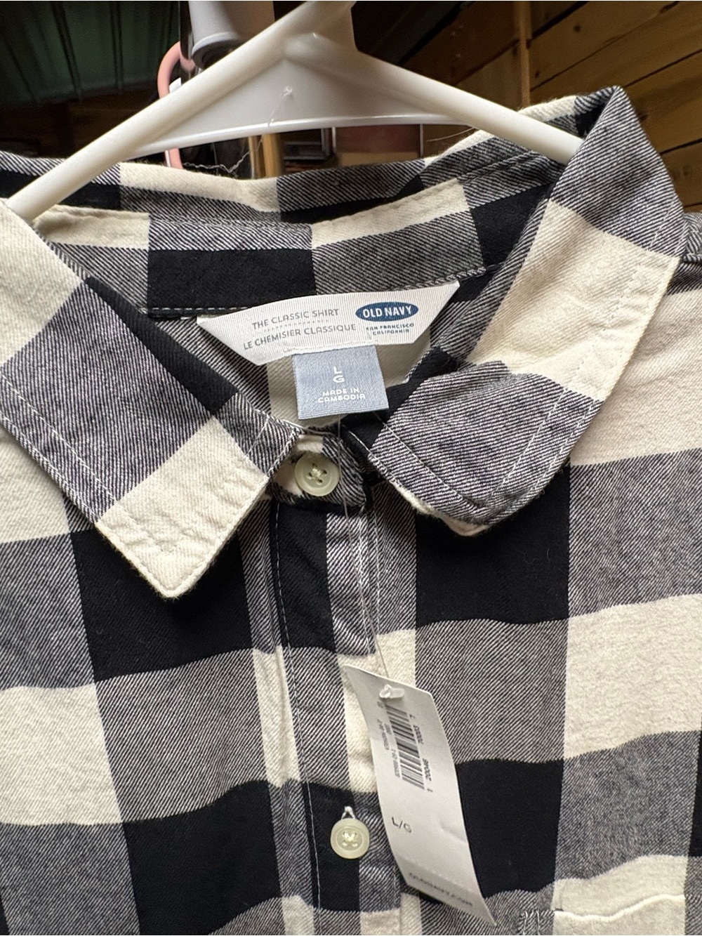 L old navy flannel